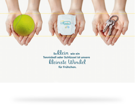 Bilder der Pampers-Kampagne