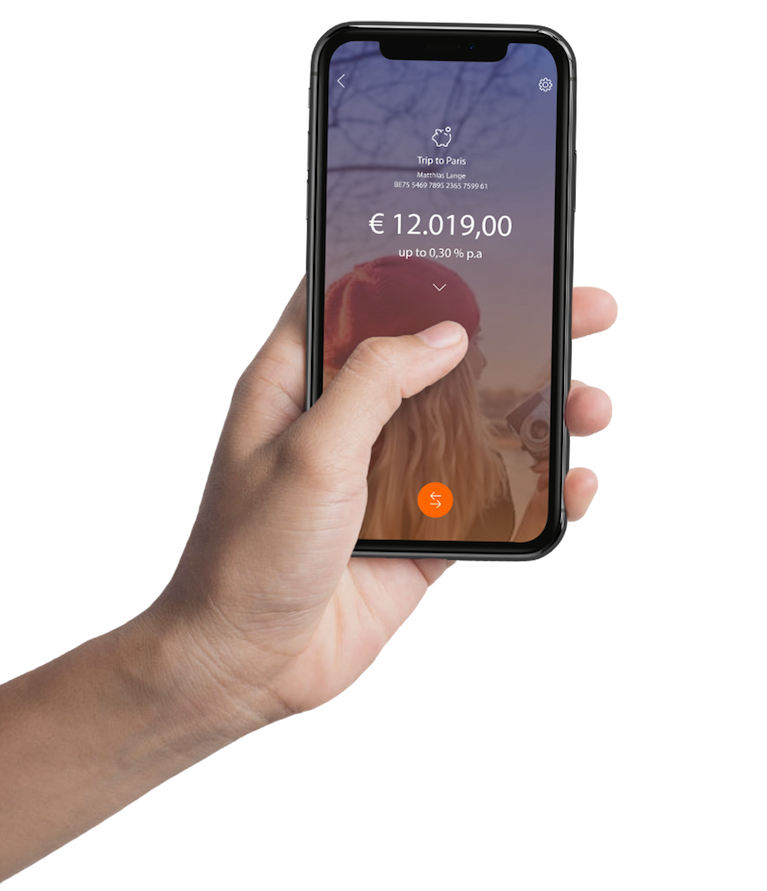 Ein Handyscreens, welches die Appoption zeigt