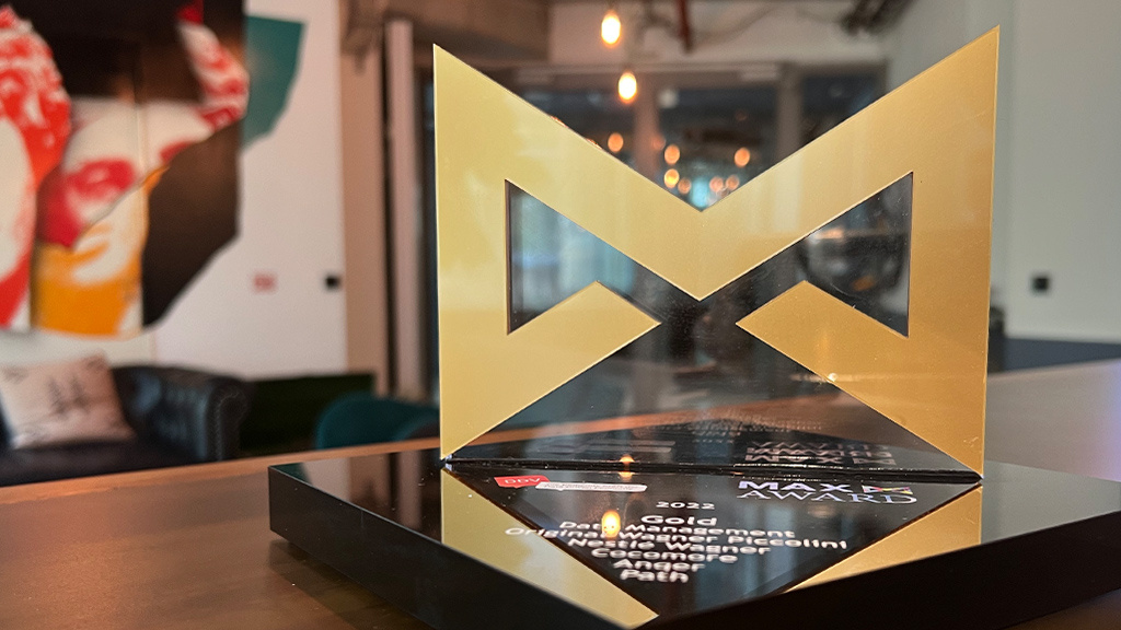 MAX Award trophy