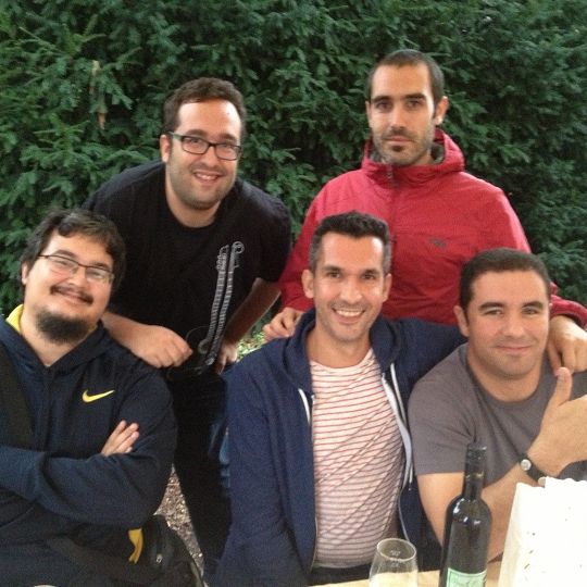 From left to right Christian, Jesús, Ale, Pedro, Javi