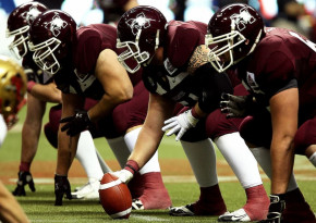 American Football players playing