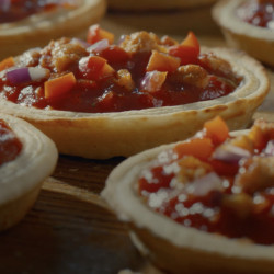 Piccolinis-Pizzen im Backofen